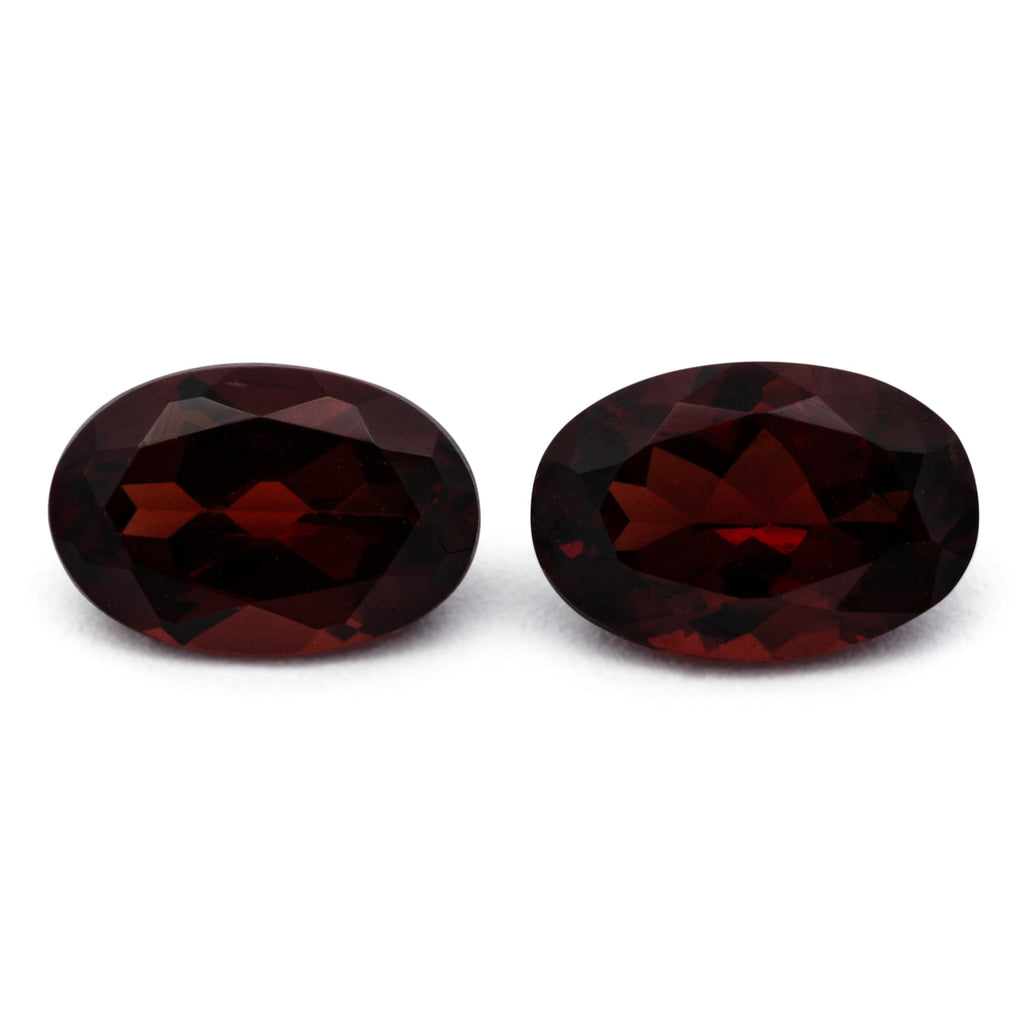 Granat Paar - rot, oval, 6x4 mm, 1.05 - 1.09 ct, Nr. GR32008