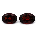 Granat Paar - rot, oval, 6x4 mm, 1.05 - 1.09 ct, Nr. GR32008