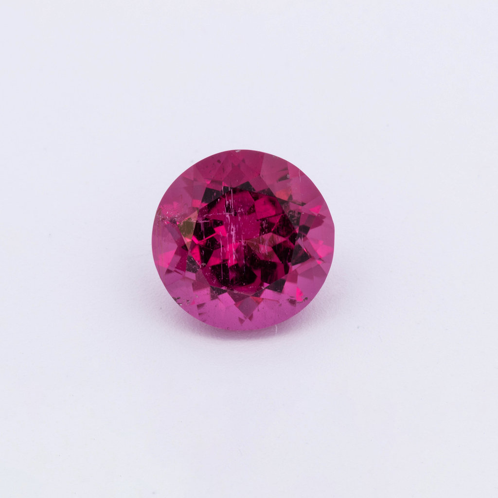 Turmalin - pink, rund, 7x7 mm, 1.35 - 1.39 ct, Nr. TR991163