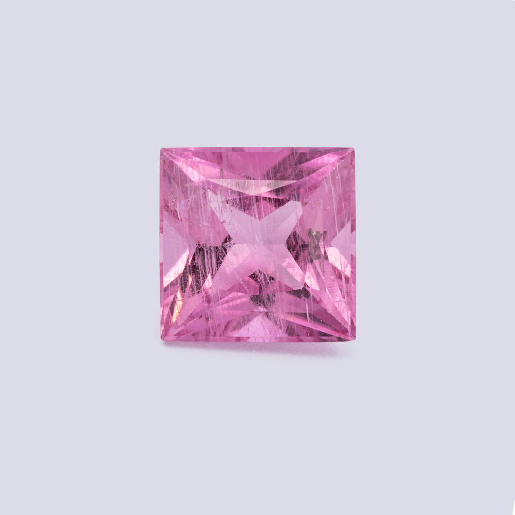 Turmalin - pink, rechteck, 7x7 mm, 1.54 ct, Nr. TR991167