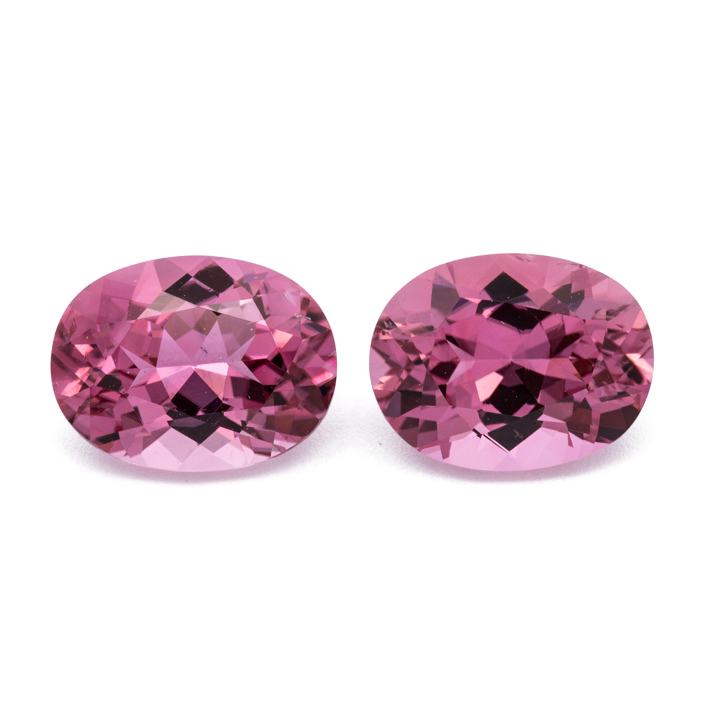 Tourmaline Pair - pink, oval, 8x6 mm, 2.52 ct, No. TR991179