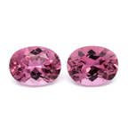 Tourmaline Pair - pink, oval, 8x6 mm, 2.52 ct, No. TR991179