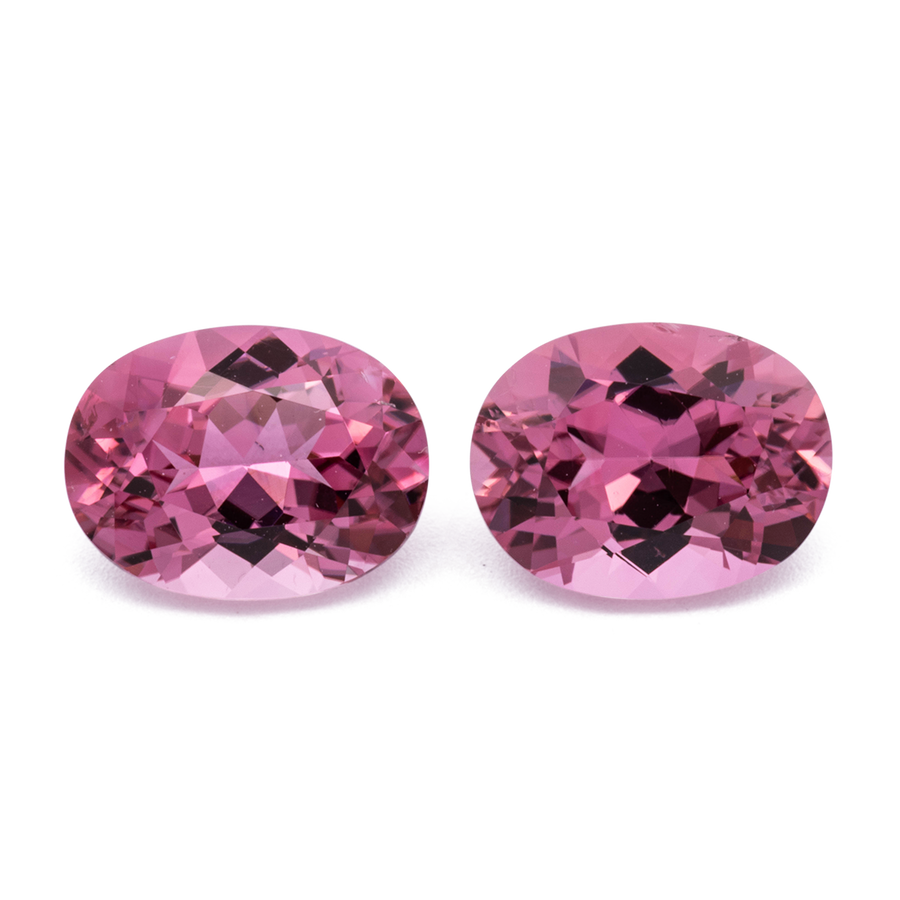 Tourmaline Pair - pink, oval, 8x6 mm, 2.52 ct, No. TR991179