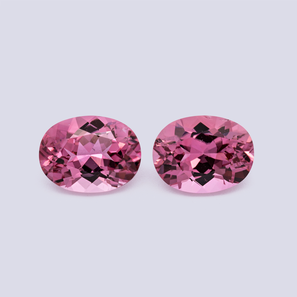 Tourmaline Pair - pink, oval, 8x6 mm, 2.52 ct, No. TR991179