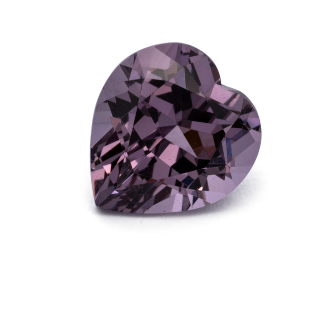 Spinel - purple, heart, 6x5.5 mm, 0.73 ct, No. SP90129