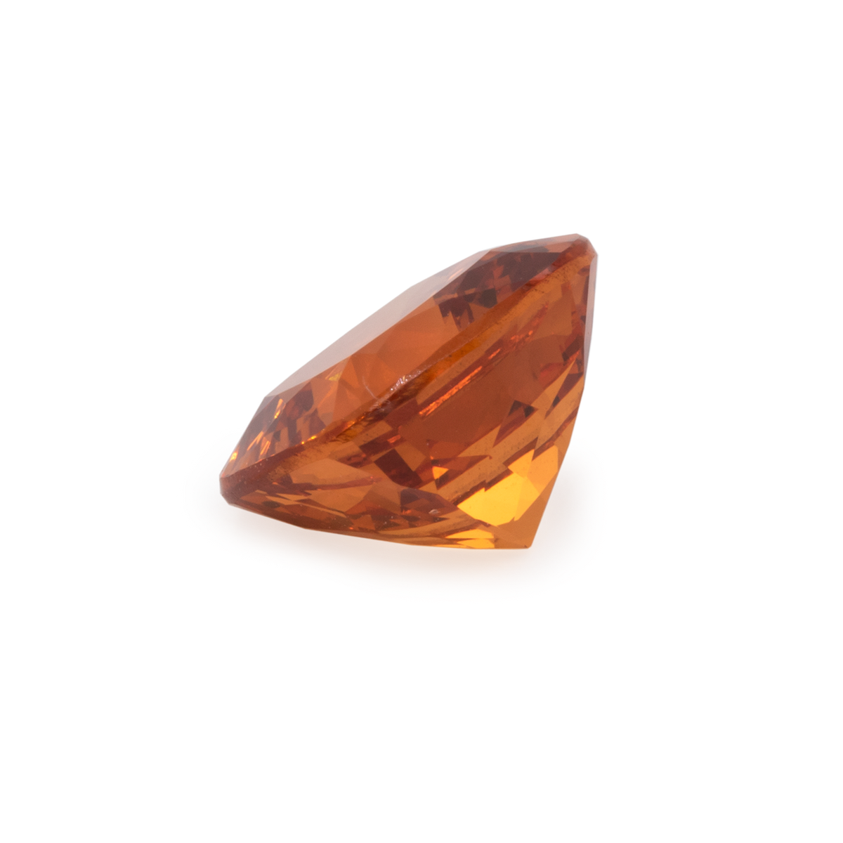 Mandarin Garnet - orange, cushion, 9x9 mm, 4.36 ct, No. MG12002