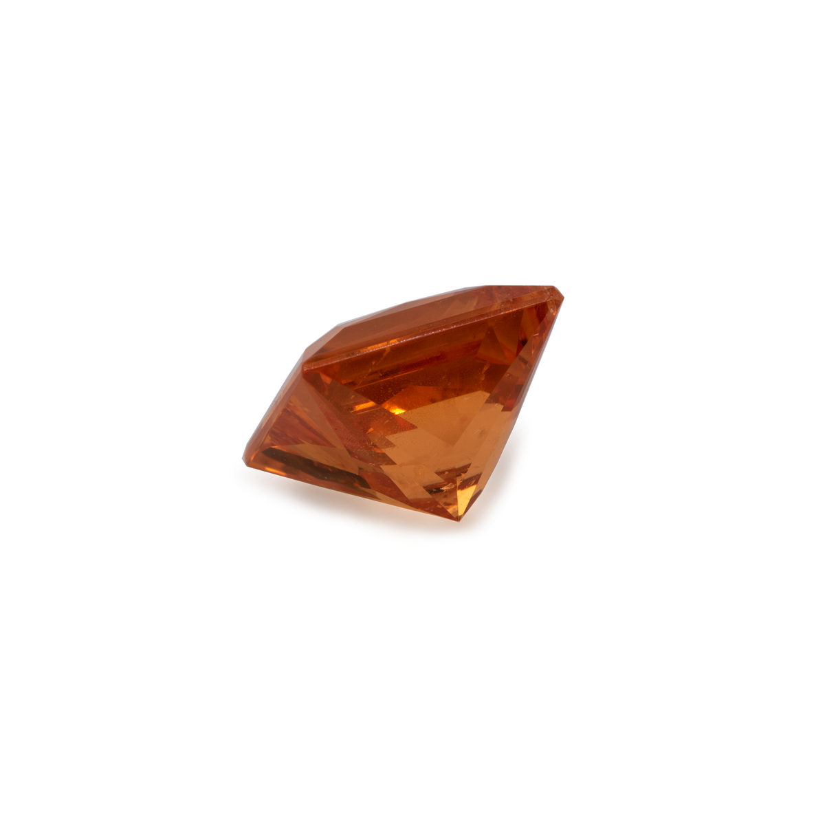 Mandarin Garnet - orange, rectangle, 8x8 mm, 3.79 ct, No. MG13003