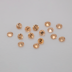 Mandarin Garnet - light orange, round, 1.6x1.6 mm, 0.01-0.02 ct, No. MG32003