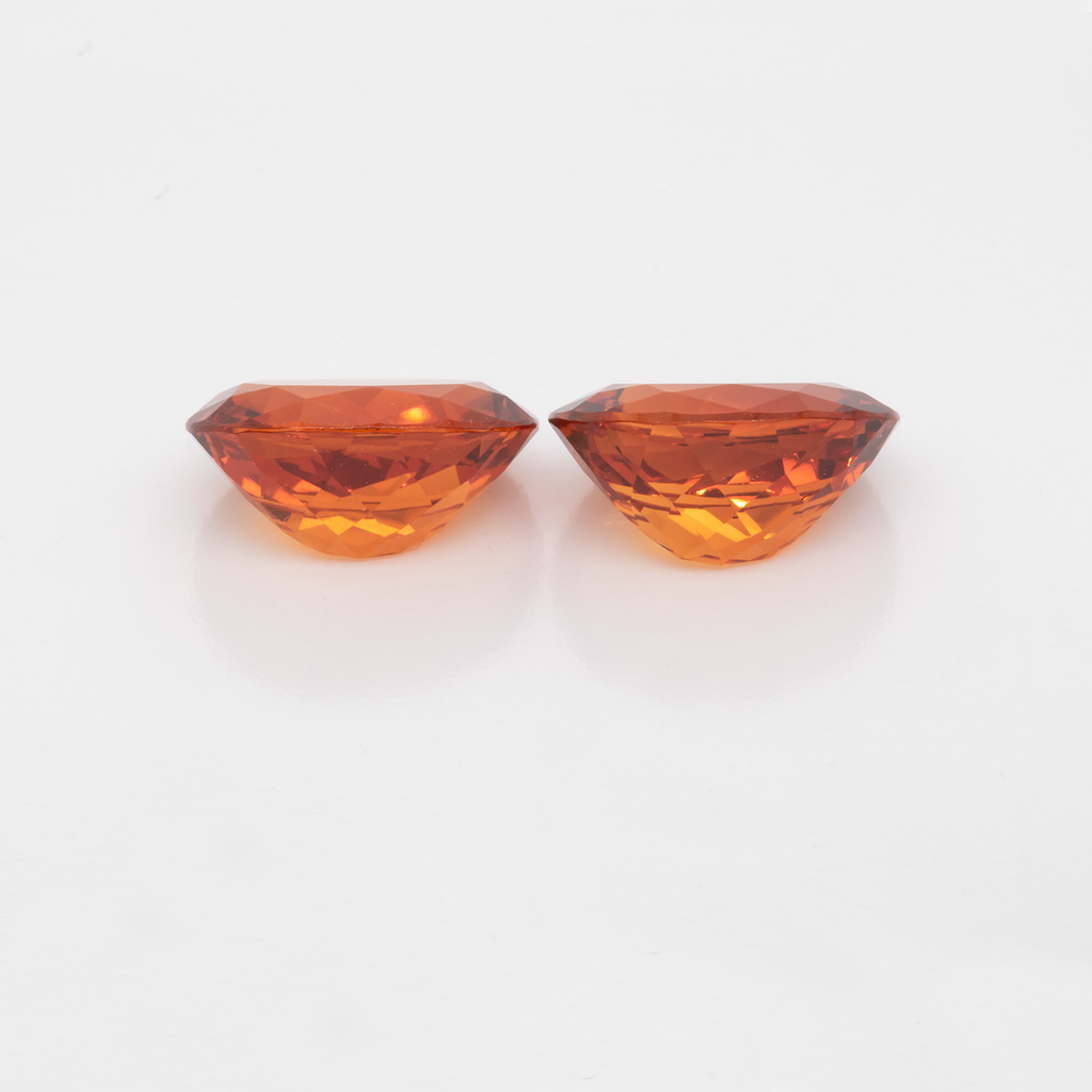 Mandarin Garnet Pair - orange, oval, 10x8 mm, 6.84 ct, No. MG99058