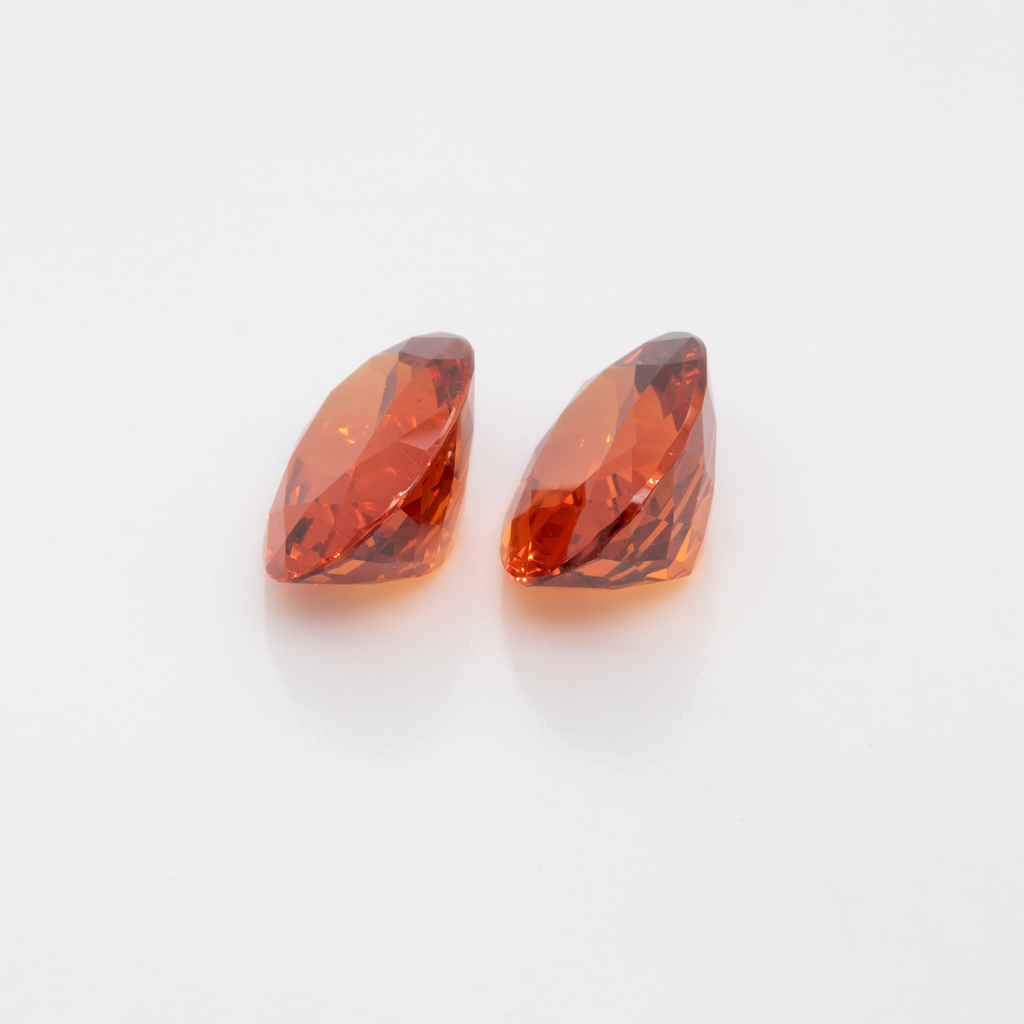 Mandarin Garnet Pair - orange, oval, 10x8 mm, 6.84 ct, No. MG99058