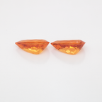 Mandarin Garnet Pair - orange, pear, 13x7.5 mm, 7.76 ct, No. MG99059