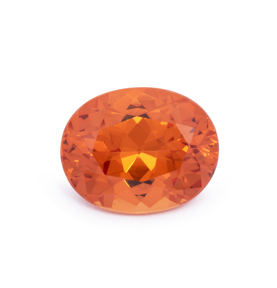 Mandarin Granat - orange, oval, 10.2x8.1 mm, 3.56 ct, Nr. MG99063