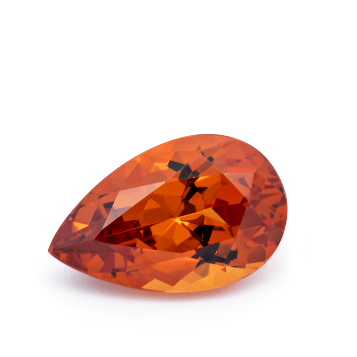Mandarin Garnet - orange, pear, 11.5x7.3 mm, 3.30 ct, No. MG99066