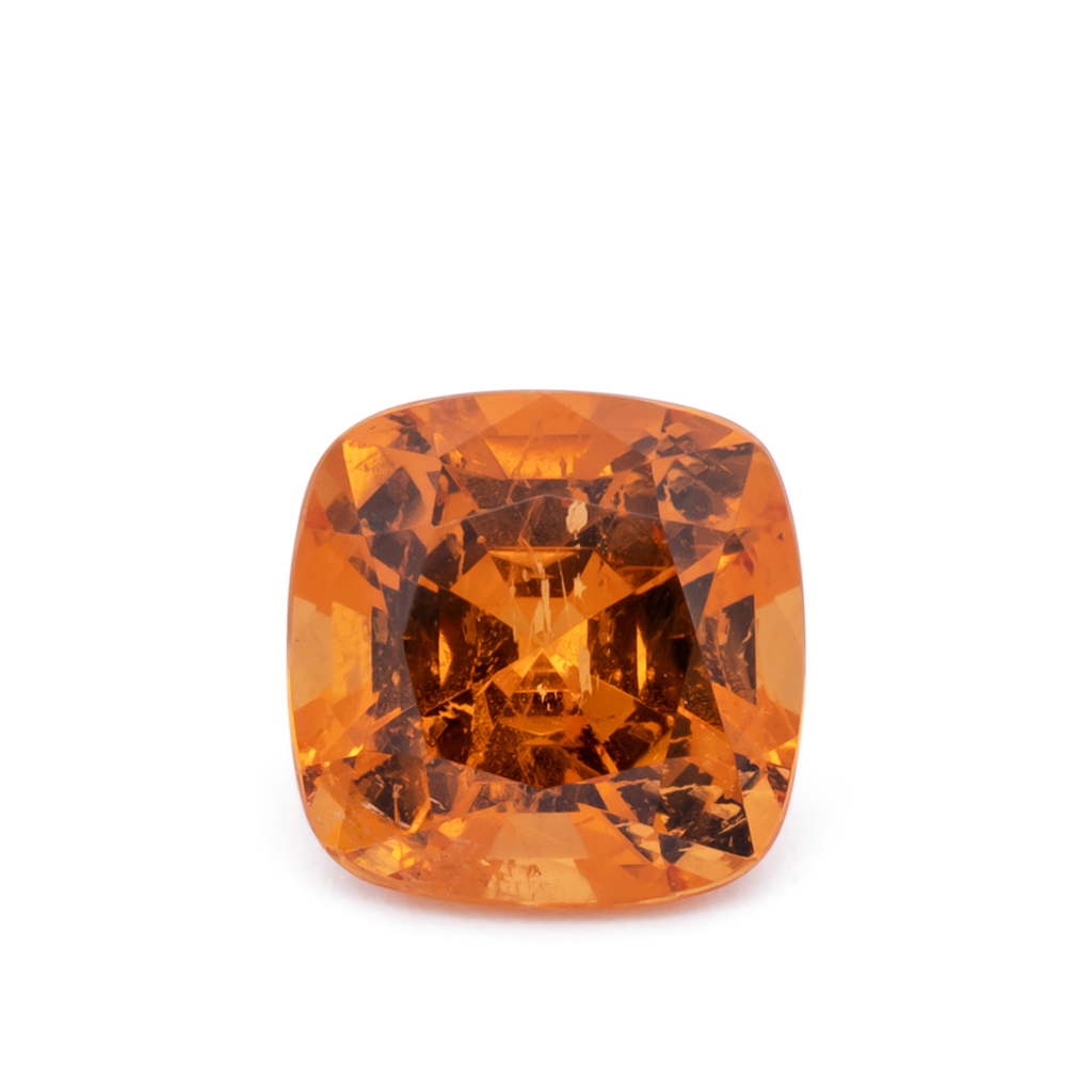 Mandarin Granat - orange, antik, 7.2x7.2 mm, 2.22 ct, Nr. MG99068