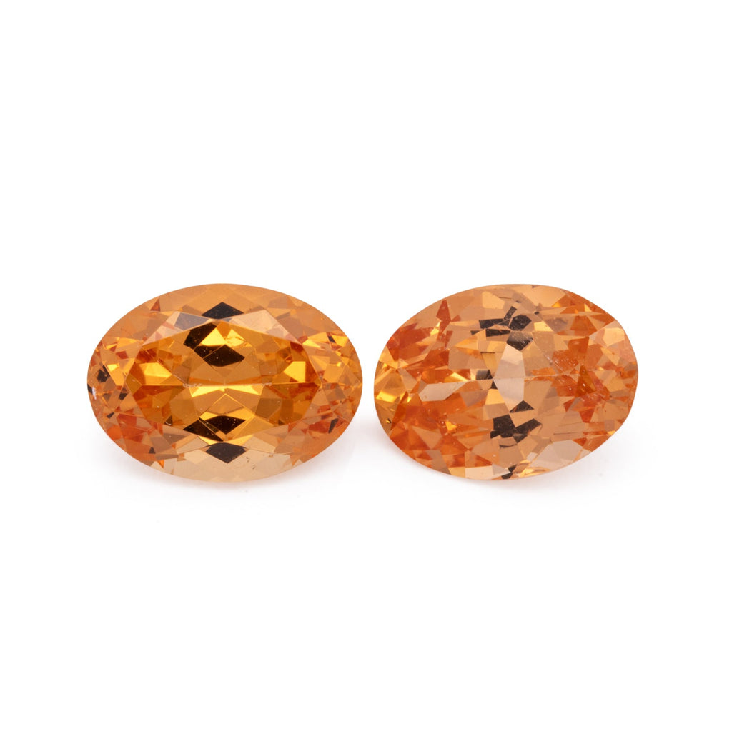 Mandarin Garnet Pair - orange, oval, 7x5 mm, 2.09 ct, No. MG99084