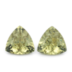 Mali Granat Paar - gelb, trillion, 6x6 mm, 1.35 ct, Nr. MI10021
