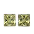 Mali Garnet Pair - yellow, rectangle, 5x5 mm, 1.52 ct, No. MI10025