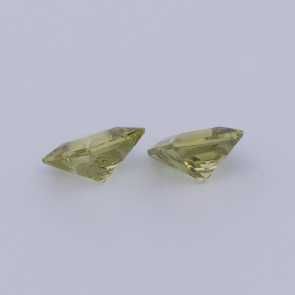 Mali Garnet Pair - yellow, rectangle, 5x5 mm, 1.52 ct, No. MI10025