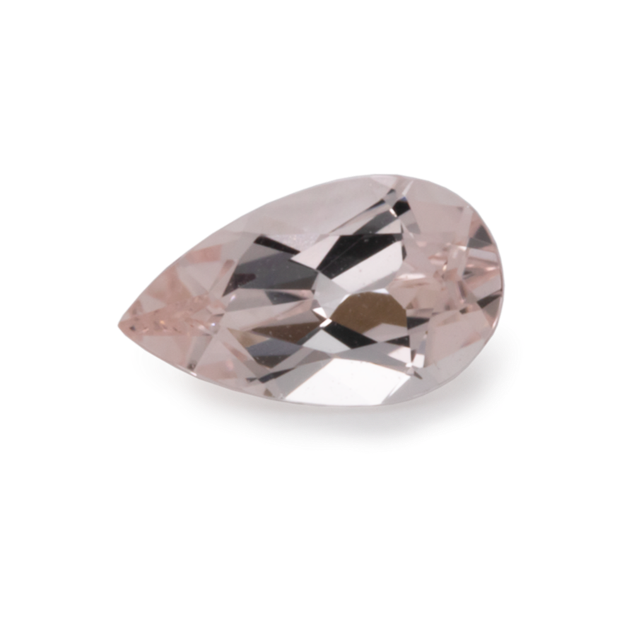 Morganite - light pink, pear, 5x3 mm, 0.15-0.18 ct, No. MO44001