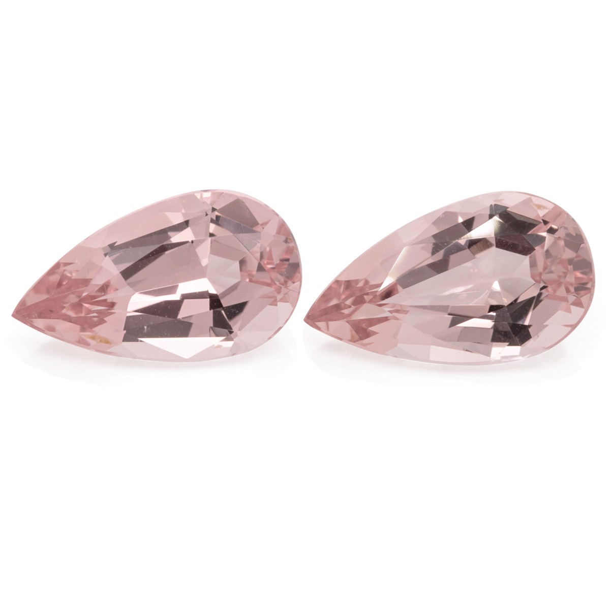 Morganit Paar - rosa, birnform, 14x8 mm, 6,4 ct, Nr. MO46004
