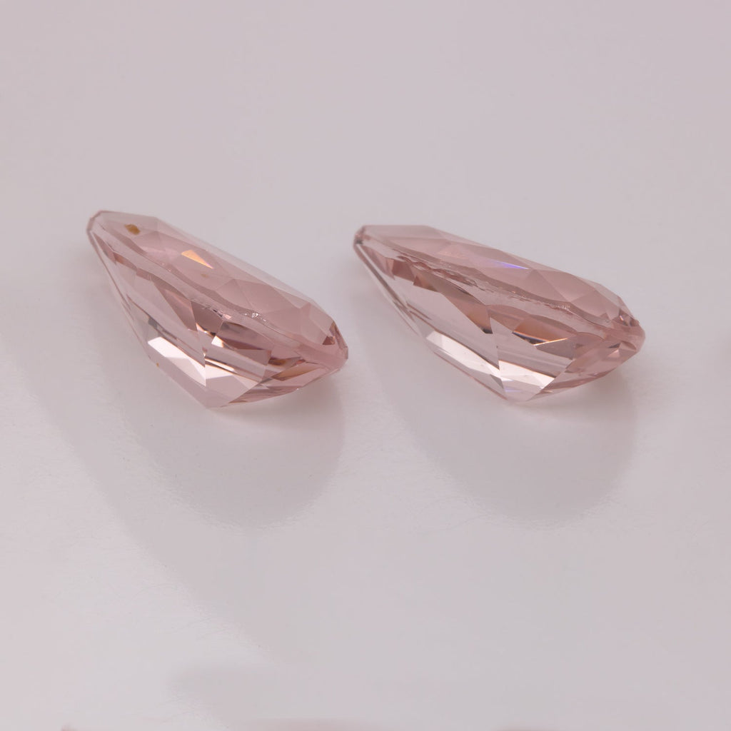 Morganit Paar - rosa, birnform, 14x8 mm, 6,4 ct, Nr. MO46004