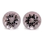Morganit Paar - rosa, rund, 5.5x5.5 mm, 1.21 ct, Nr. MO46006