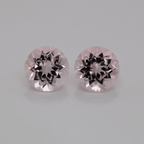 Morganit Paar - rosa, rund, 5.5x5.5 mm, 1.21 ct, Nr. MO46006