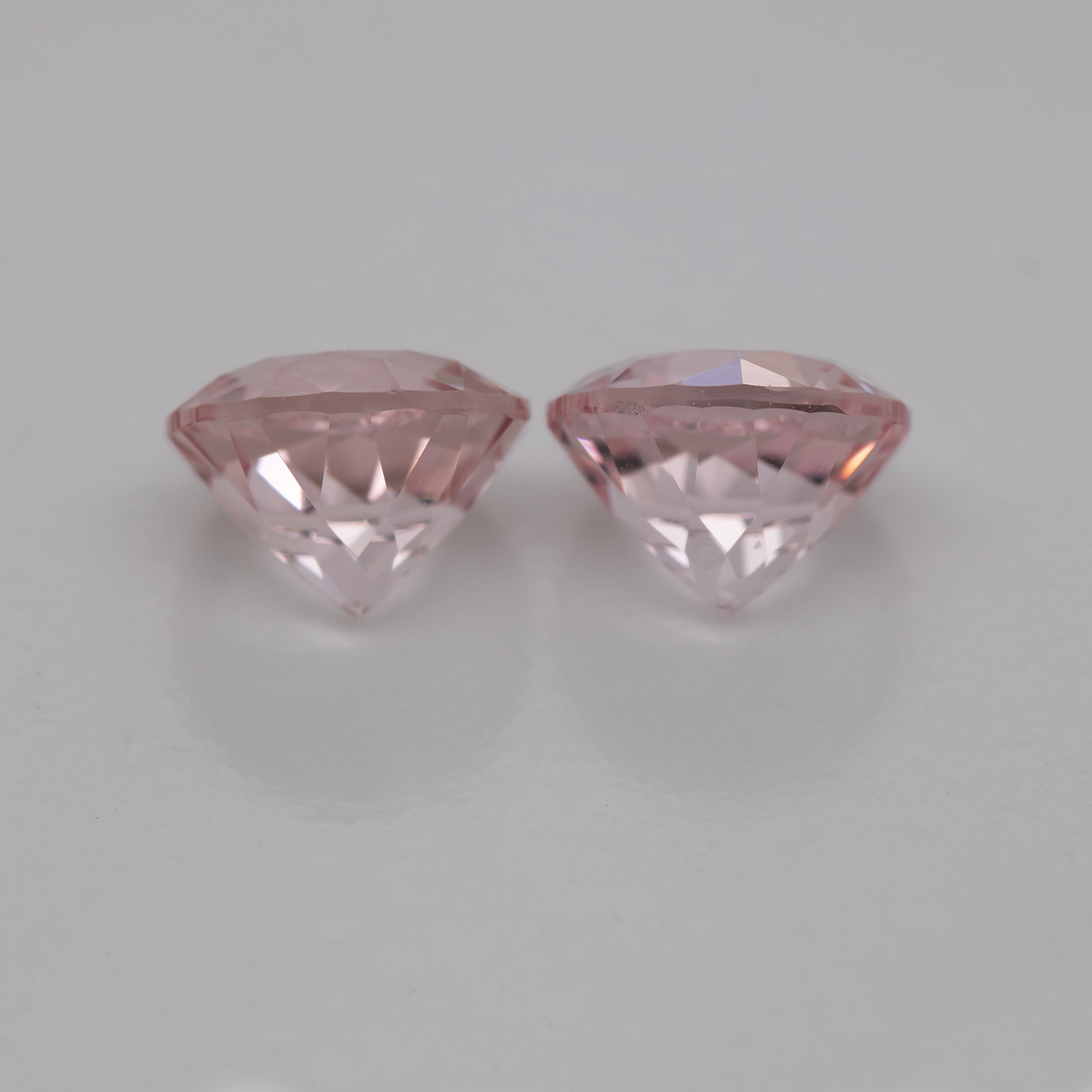 Morganit Paar - rosa, rund, 5.5x5.5 mm, 1.21 ct, Nr. MO46006