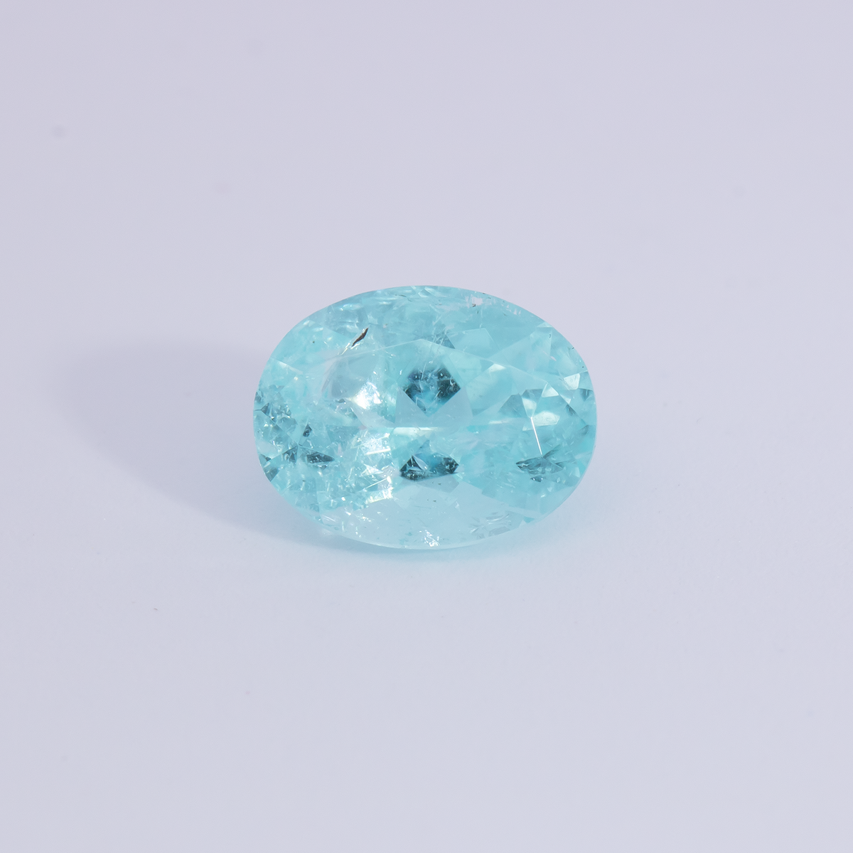 Paraiba Turmalin - blau, oval, 6x4.6 mm, 0.59 ct, Nr. PT90018