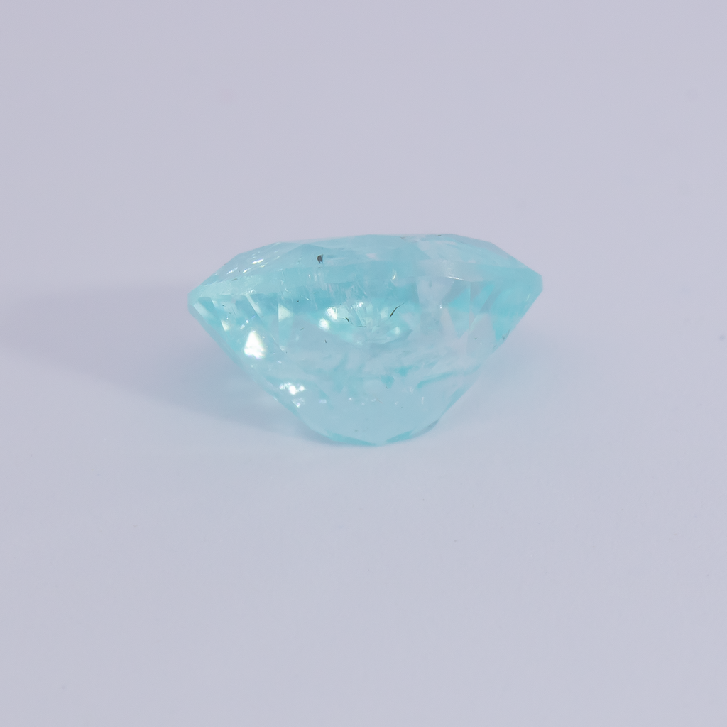 Paraiba Turmalin - blau, oval, 6x4.6 mm, 0.59 ct, Nr. PT90018