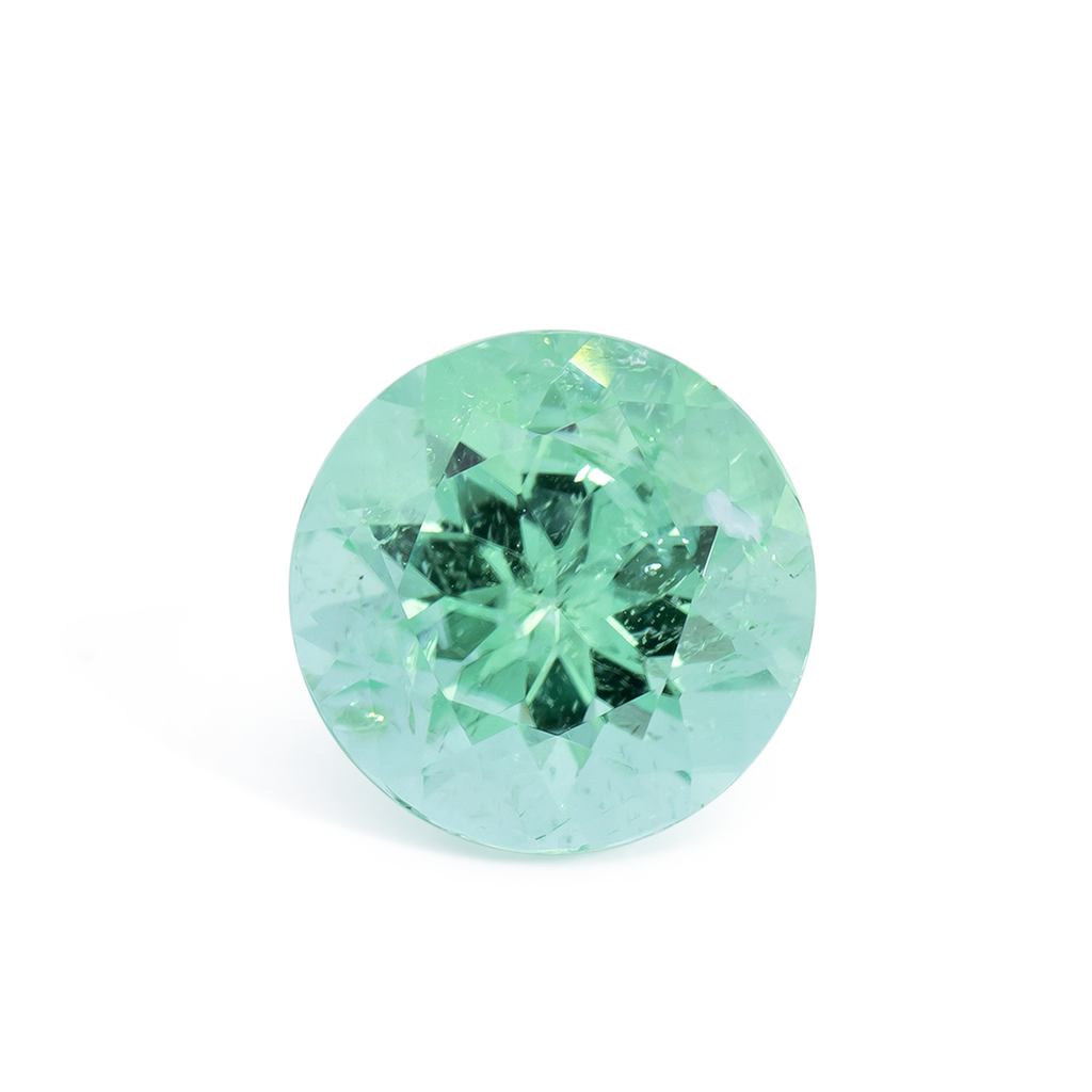 Paraiba Turmalin - grün, rund, 8.8x8.8 mm, 2.48 ct, Nr. PT90019