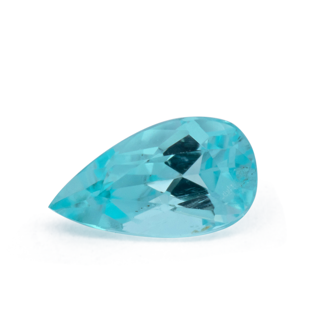 Paraiba Tourmaline - blue, pear, 7.3x4.1 mm, 0.63 ct, No. PT90022