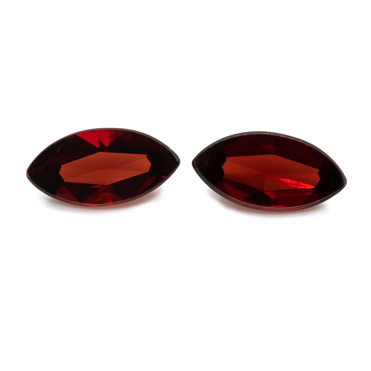 Rhodolite Pair - red, marquise, 12x6 mm, 4.25-4.40 ct, No. RD24001