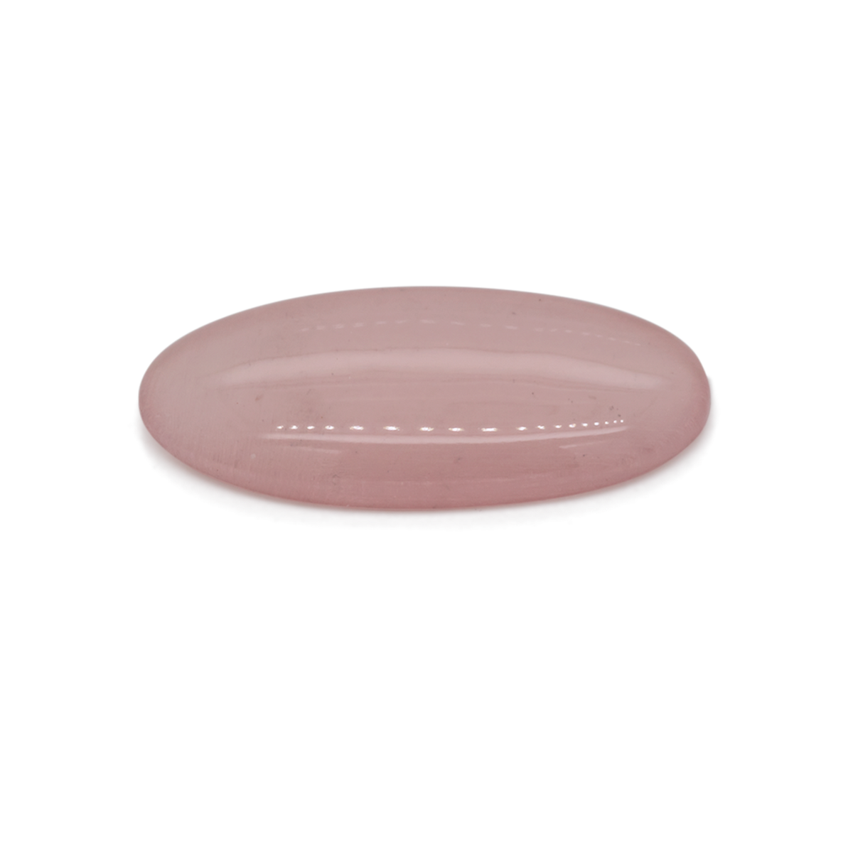 Rose Quartz - light pink, oval, 19.3x9.6 mm, 4.84 ct, No. RO00005