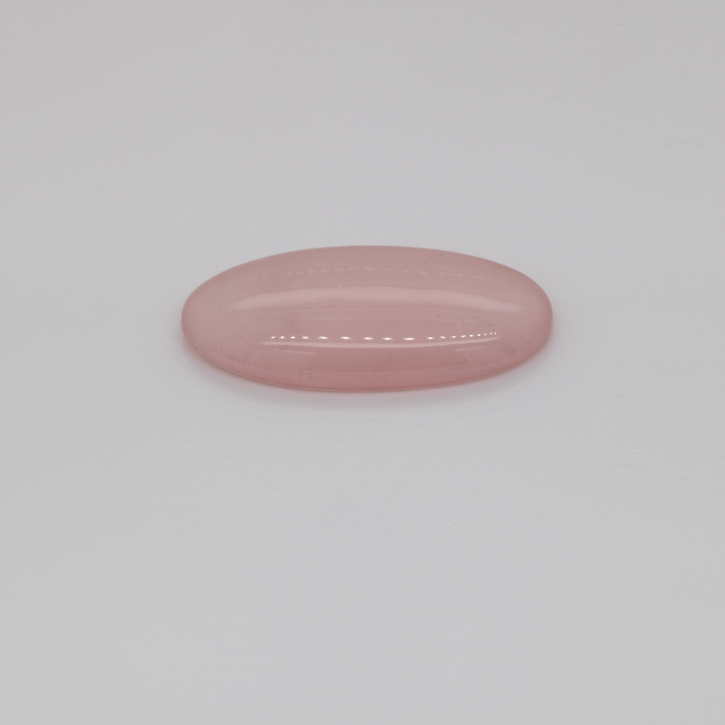 Rose Quartz - light pink, oval, 19.3x9.6 mm, 4.84 ct, No. RO00005