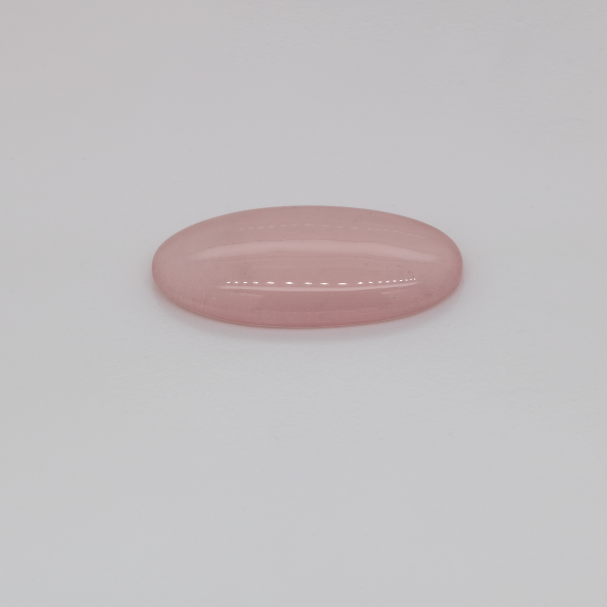 Rose Quartz - light pink, oval, 19.3x9.6 mm, 4.84 ct, No. RO00005