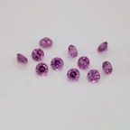 Royal Purple Garnet - lila, rund, 2.4x2.4 mm, 0.064-0.075 ct, Nr. RP63001