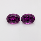 Royal Purple Garnet Paar - lila, oval, 8x6 mm, 3.17 ct, Nr. RP93004