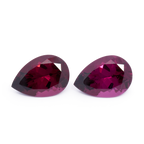 Royal Purple Garnet Pair - red, pear, 14.5x10 mm, 13.13 ct, No. RP94006