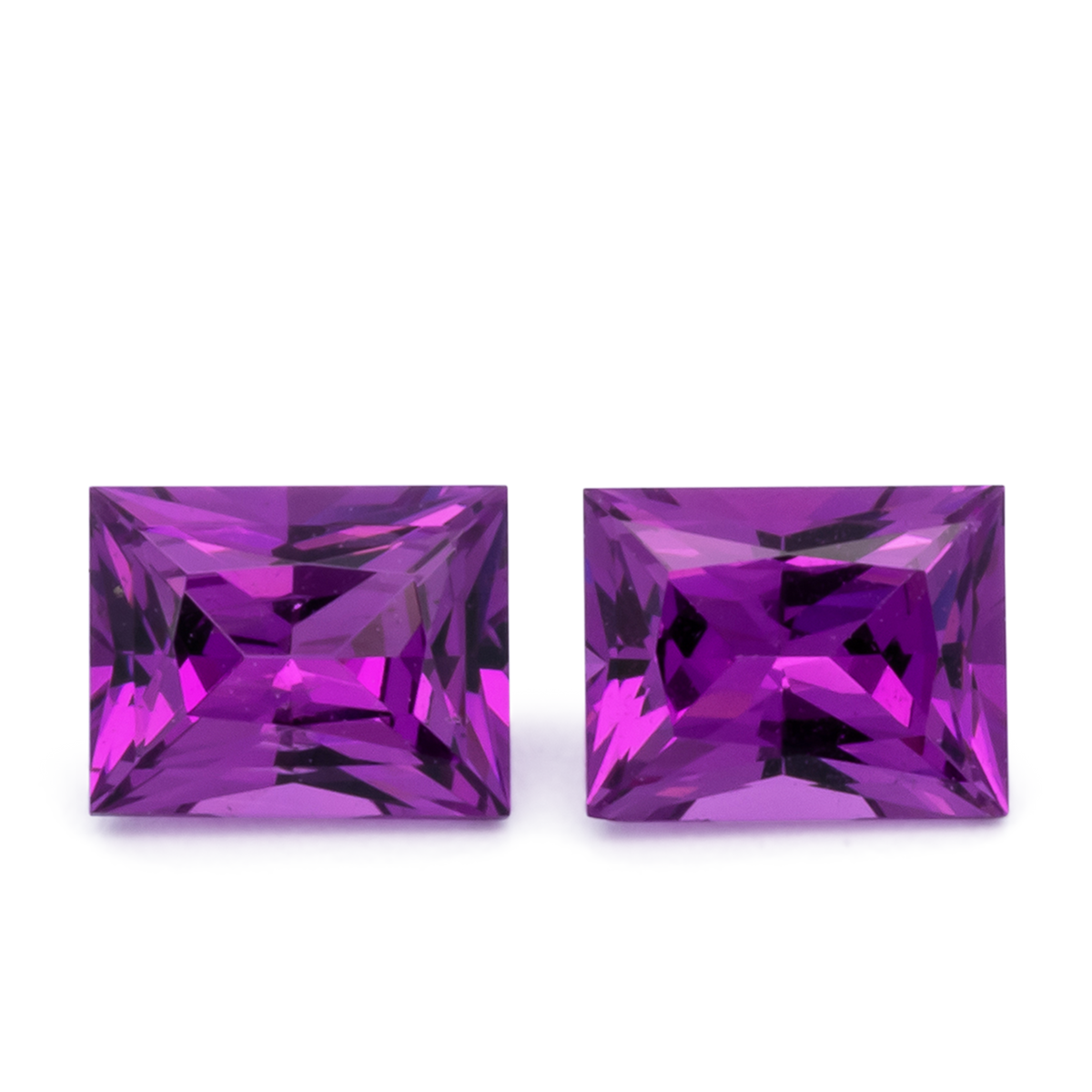 Royal Purple Garnet Pair - purple, baguette, 5x4 mm, 1.05 ct, No. RP94008