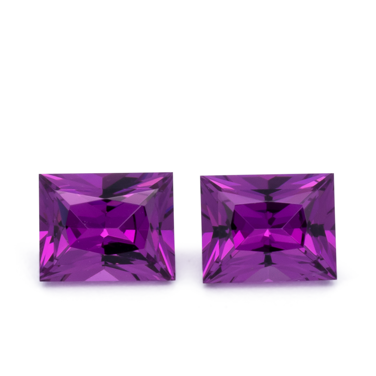 Royal Purple Garnet Paar - lila, baguette, 5x4 mm, 1.08 ct, Nr. RP94009