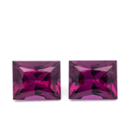 Royal Purple Garnet Paar - lila, baguette, 5x4 mm, 1.13 ct, Nr. RP94010