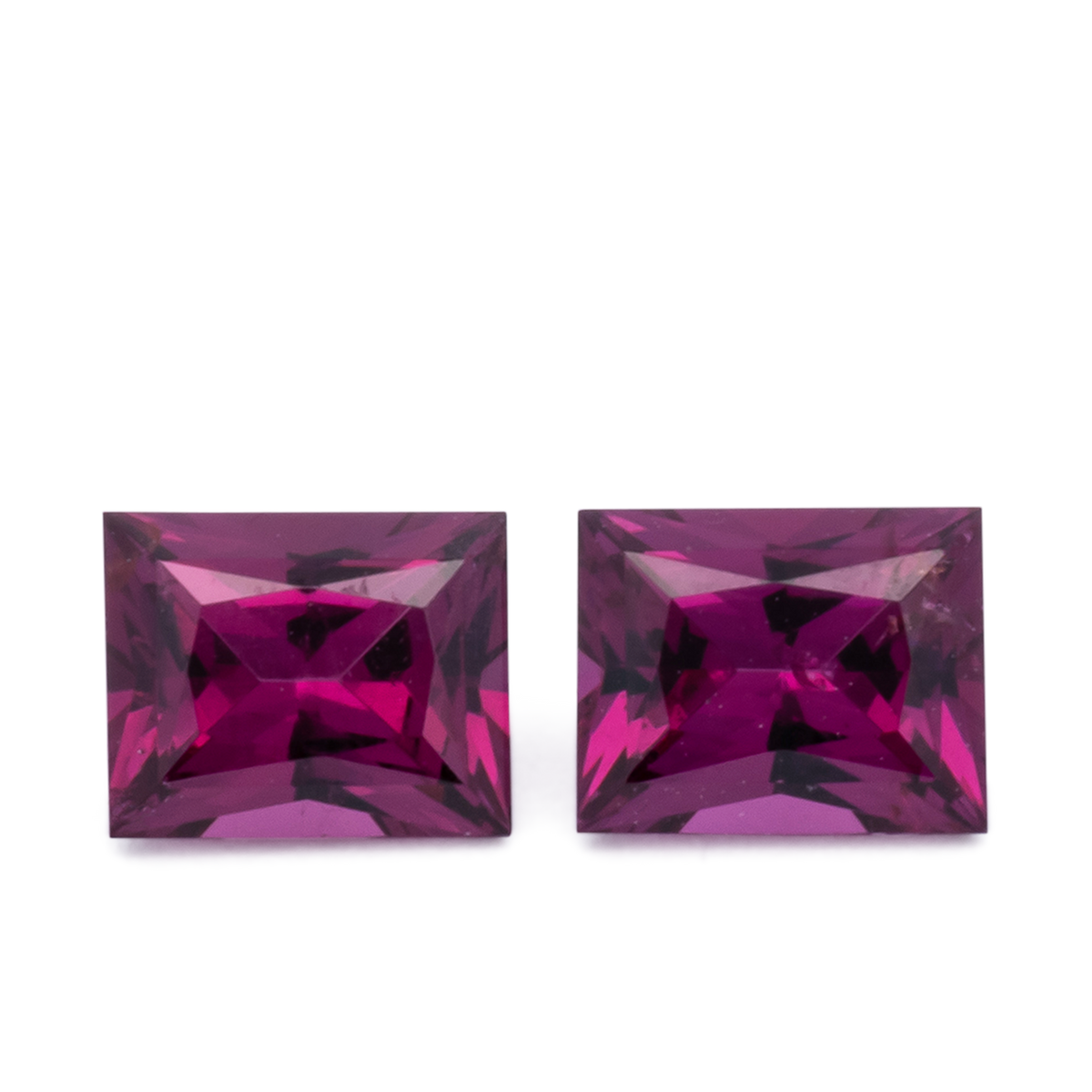 Royal Purple Garnet Paar - lila, baguette, 5x4 mm, 1.13 ct, Nr. RP94010
