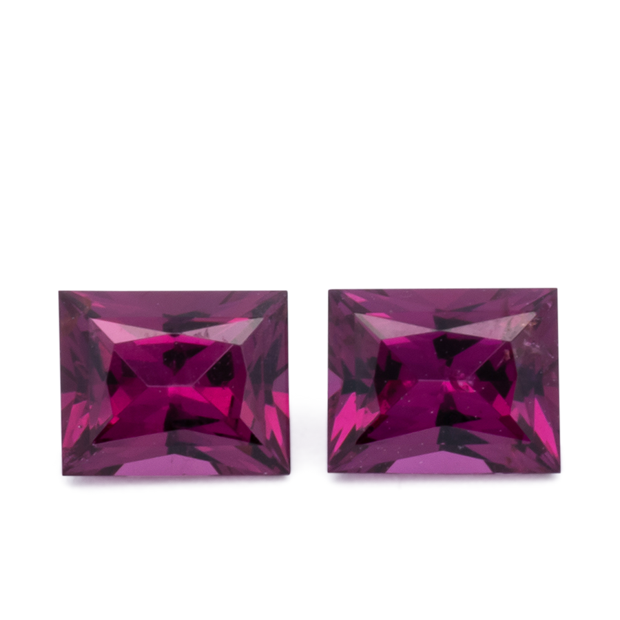 Royal Purple Garnet Paar - lila, baguette, 5x4 mm, 1.13 ct, Nr. RP94010