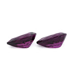 Royal Purple Garnet Pair - purple, pear, 10x7 mm, 4.70 ct, No. RP95007
