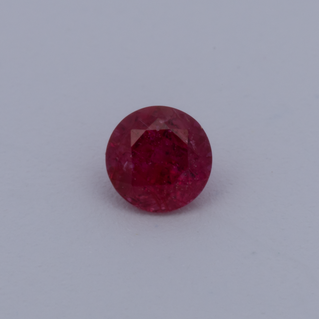 Rubin - rot, rund, 2.75x2.75 mm, 0.11 ct, Nr. RY10008