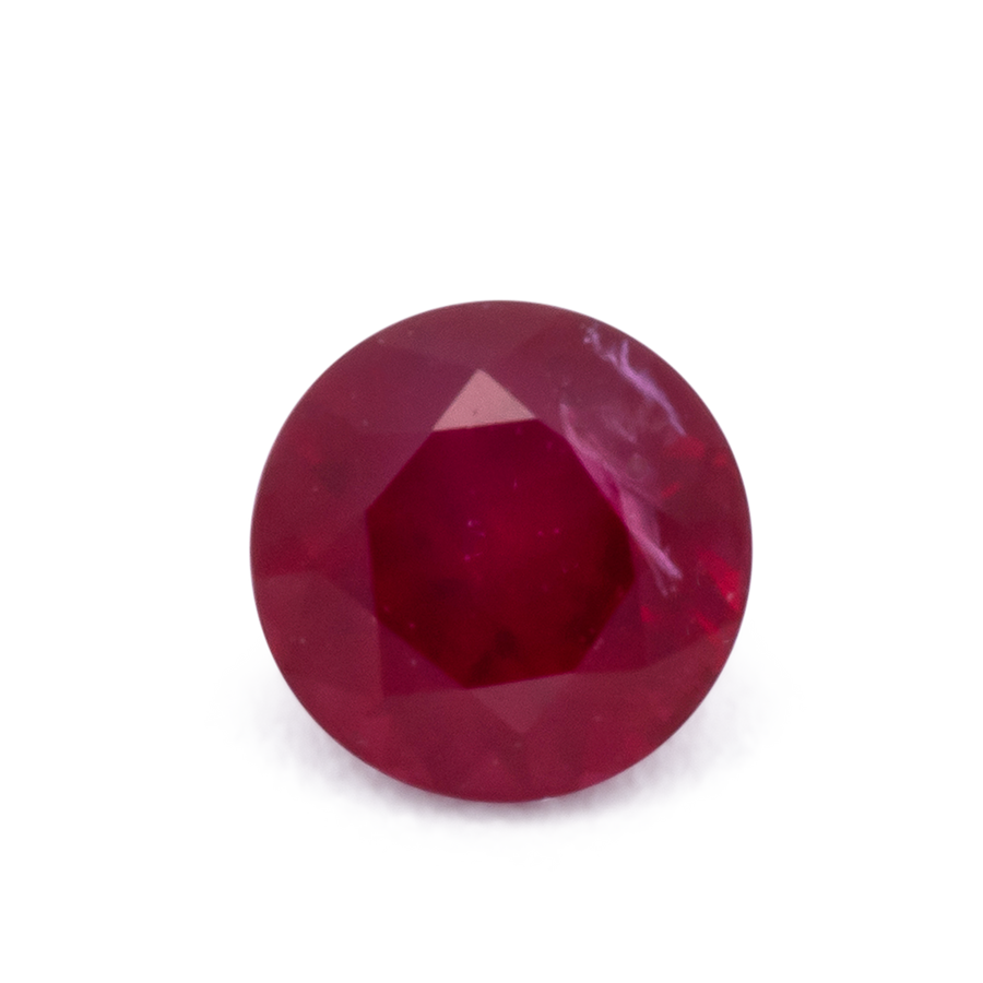 Rubin - rot, rund, 2.75x2.75 mm, 0.12 ct, Nr. RY10009
