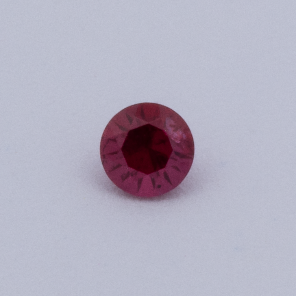 Ruby - red, round, 2x2 mm, 0.04 - 0.05 ct, No. RY10013