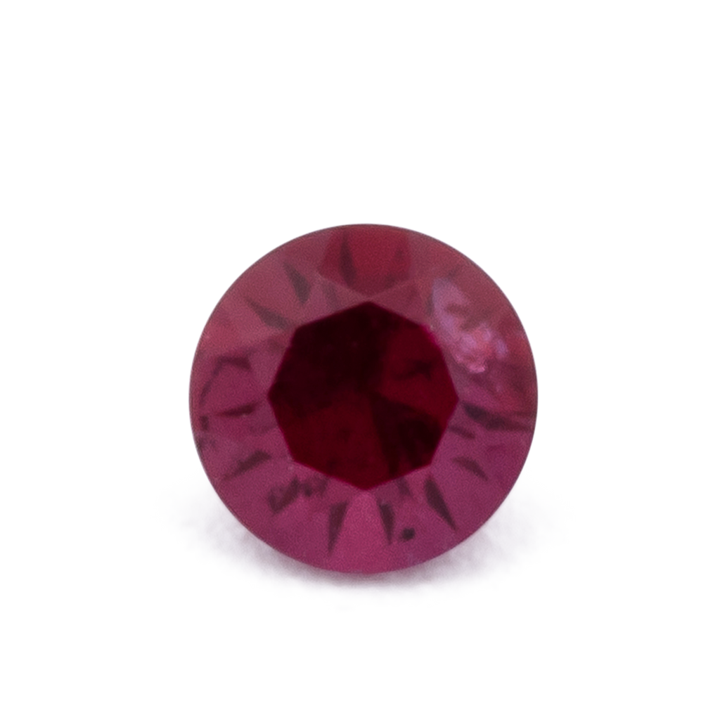 Ruby - red, round, 2x2 mm, 0.04 - 0.05 ct, No. RY10013