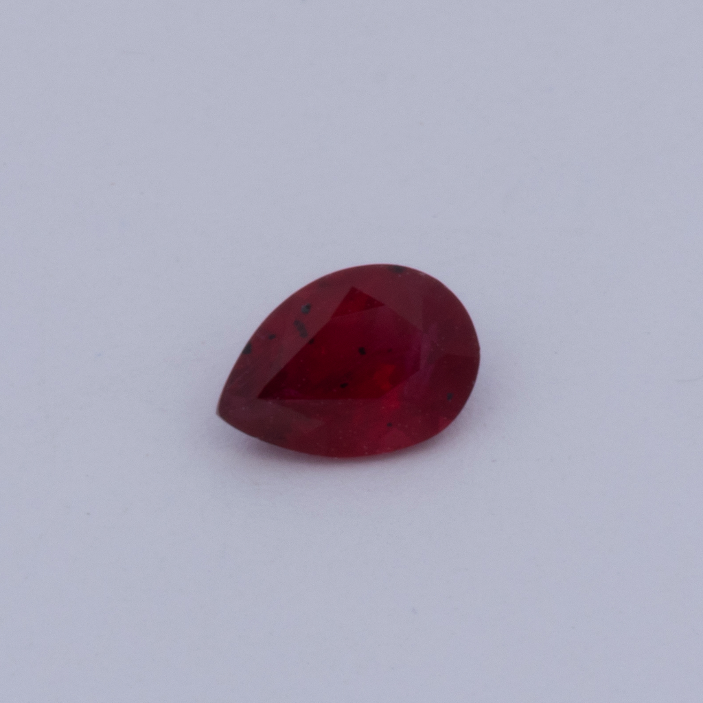 Ruby - red, pear, 5x3.5 mm, 0.27 ct, No. RY10016